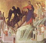 Duccio di Buoninsegna, The Tempration of Christ on the Mountain